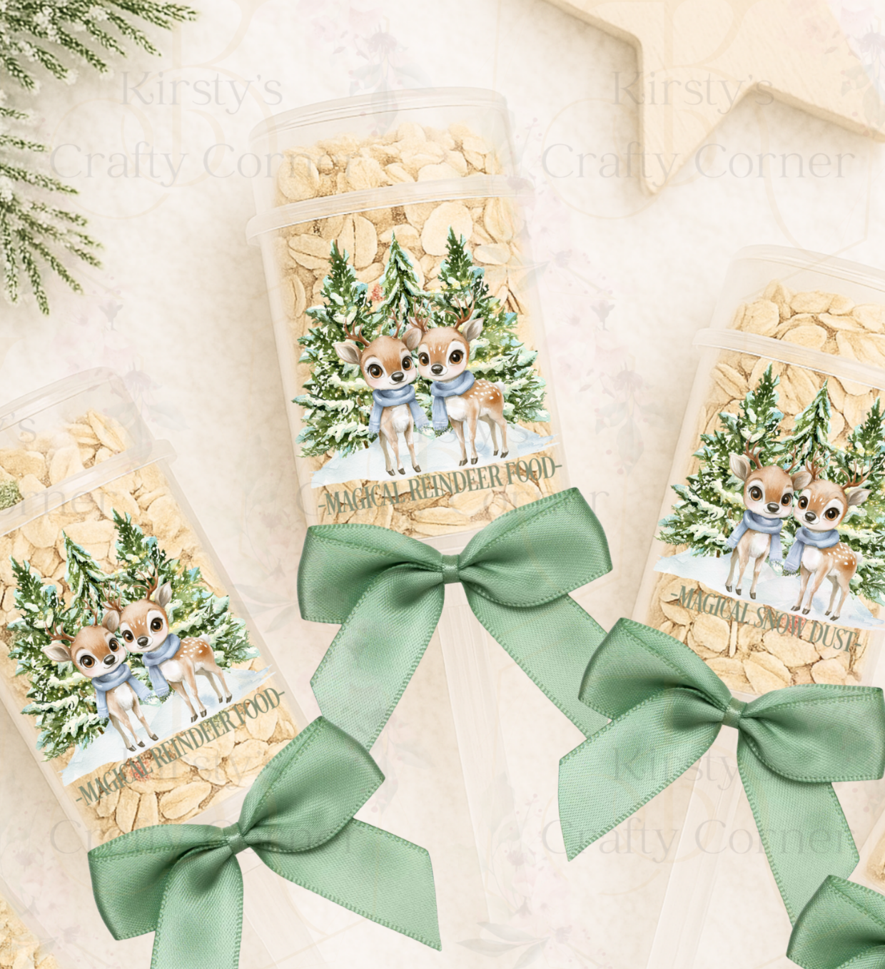Christmas Eve Reindeer Food Popper