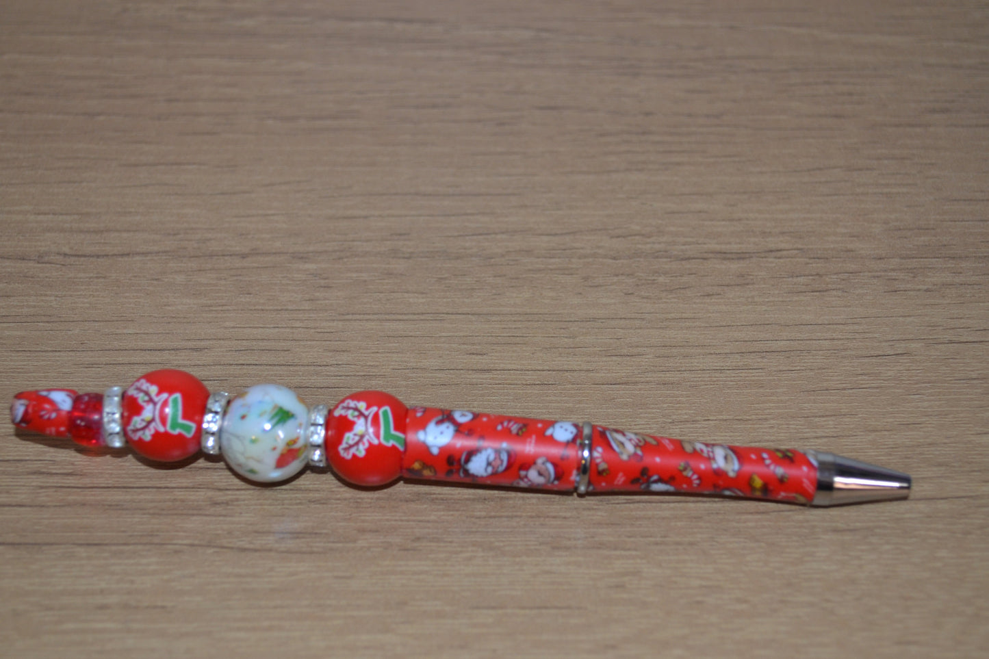 Christmas beaded pen