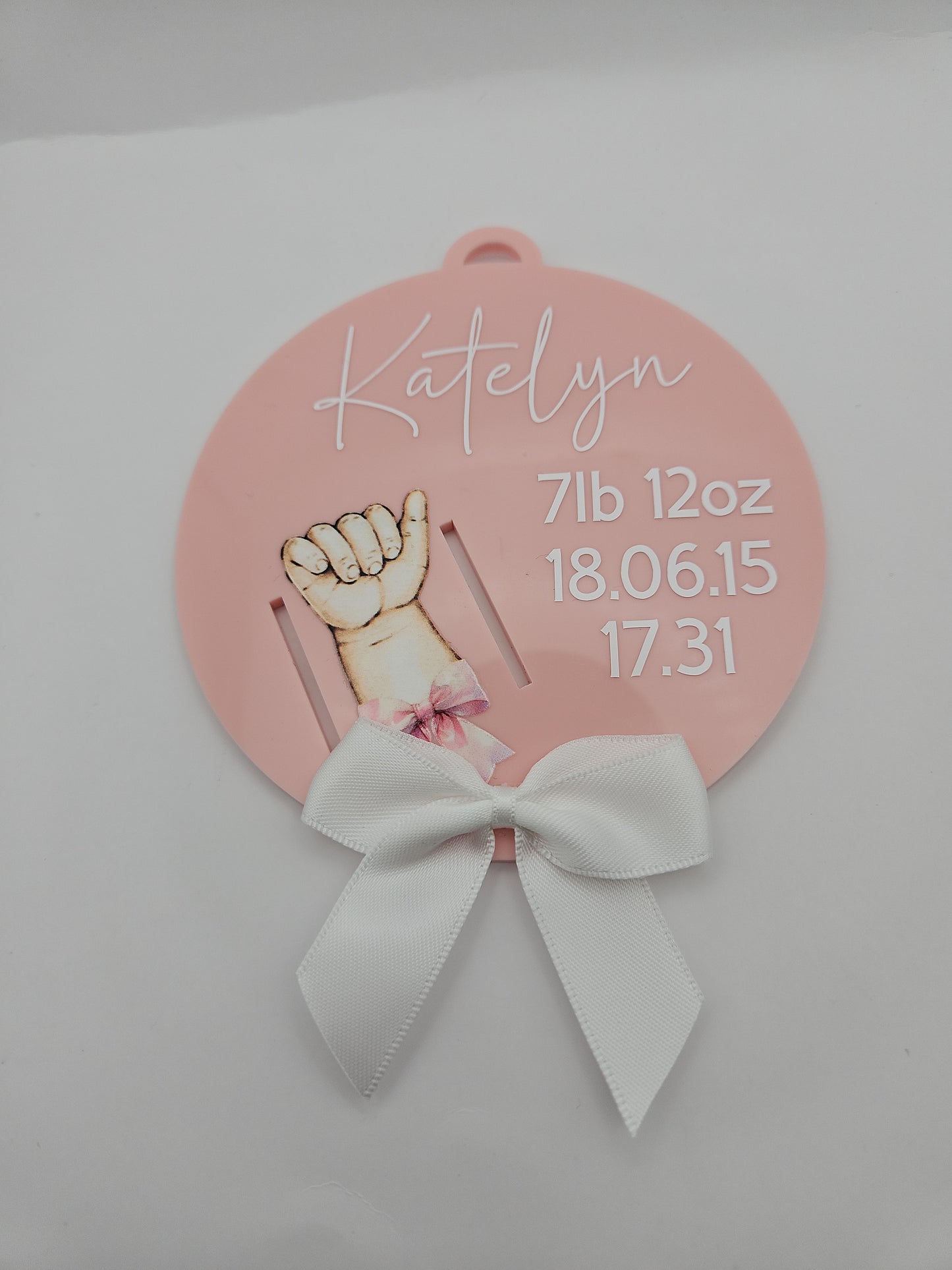 Personalised Baby Hospital Band Holder