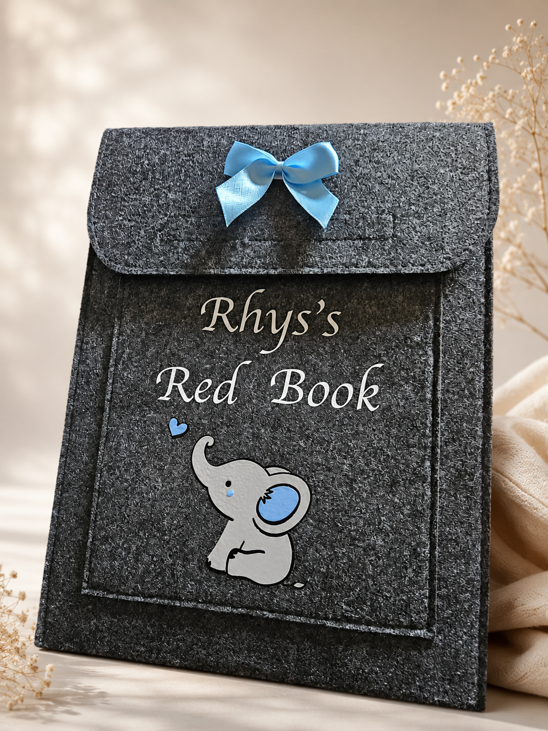 Personalised Baby's Red Book Bag