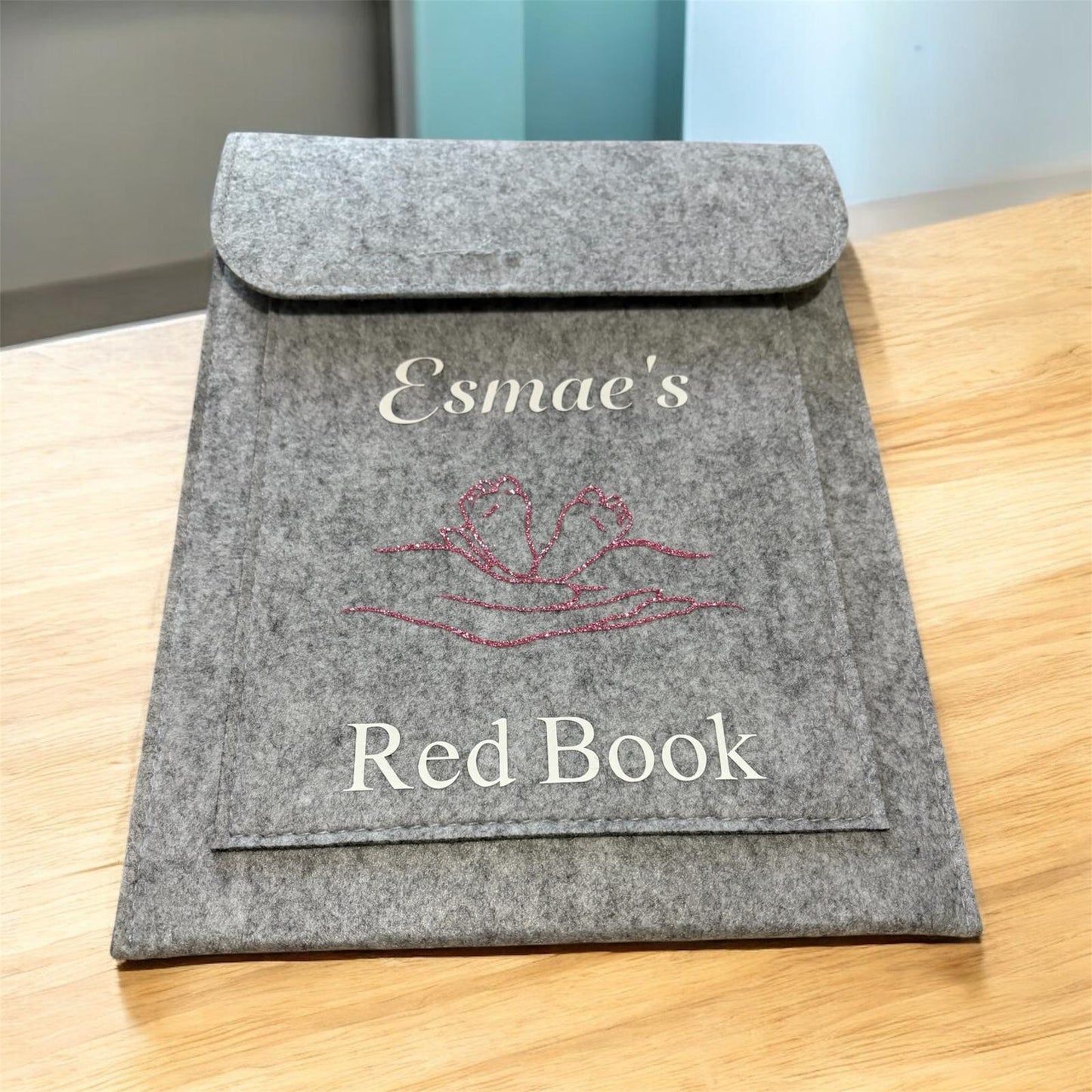 Personalised Baby's Red Book Bag