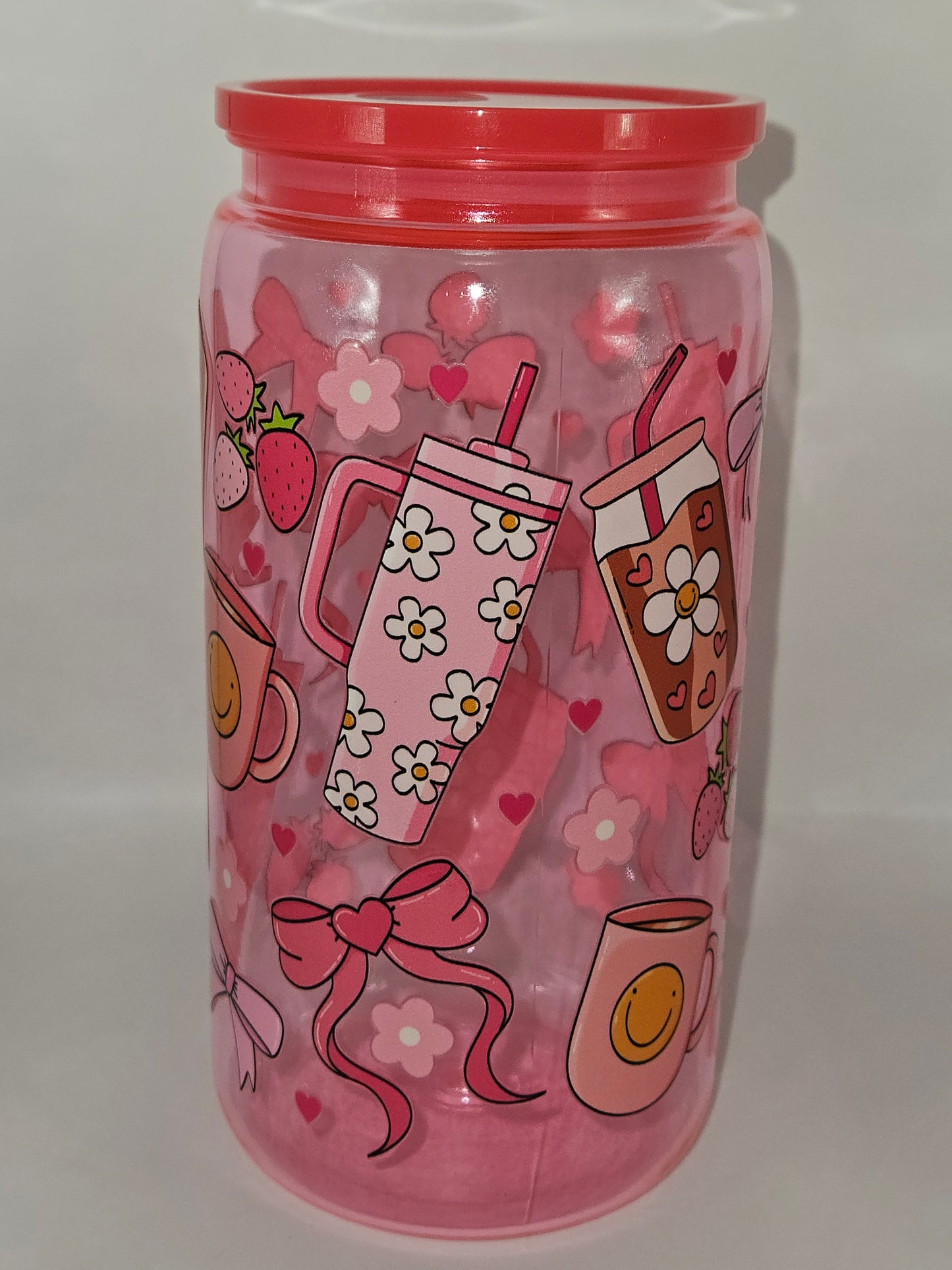 16oz Bow & Tumbler design libby can
