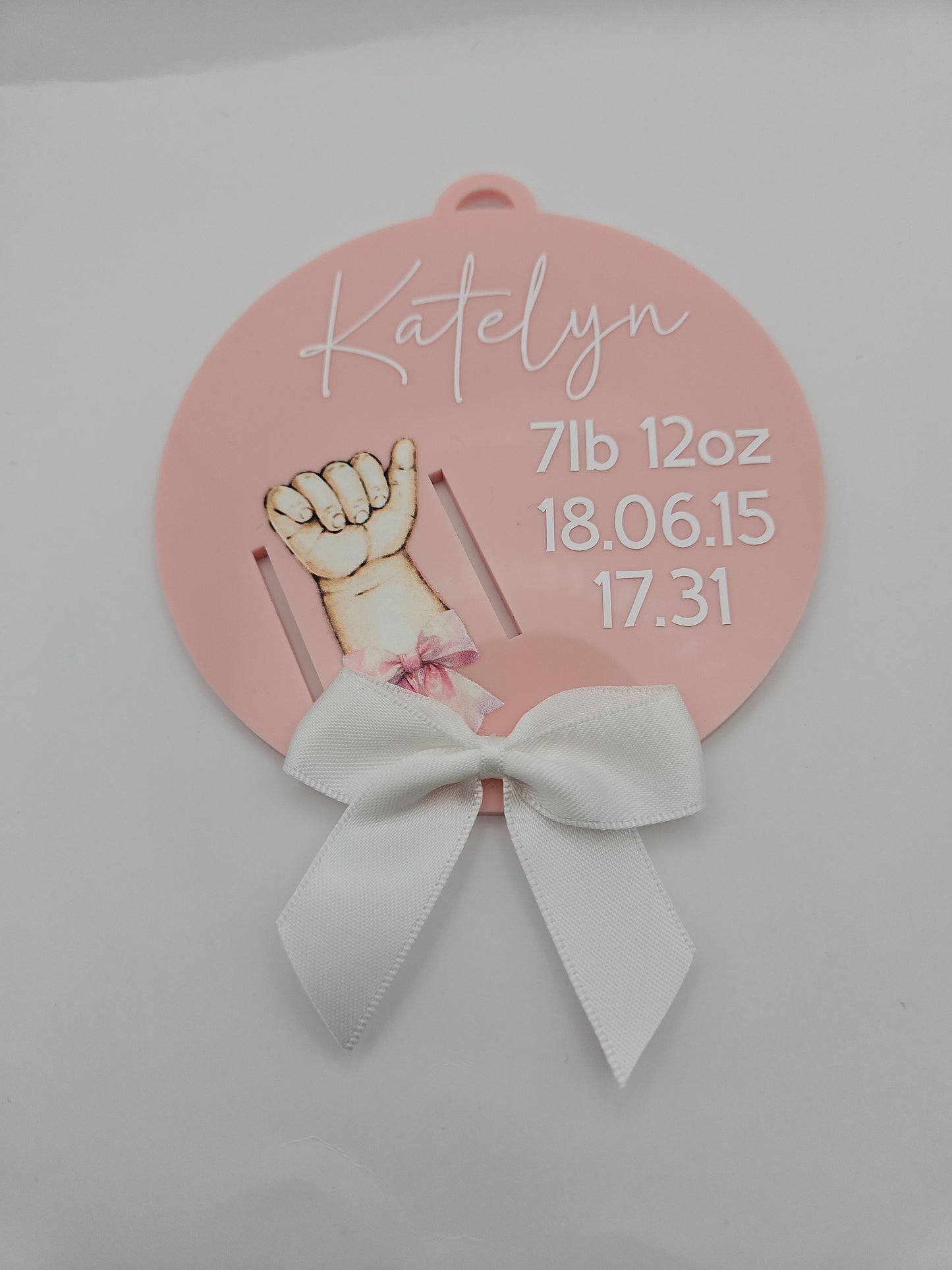 Personalised Baby Hospital Bands Holder