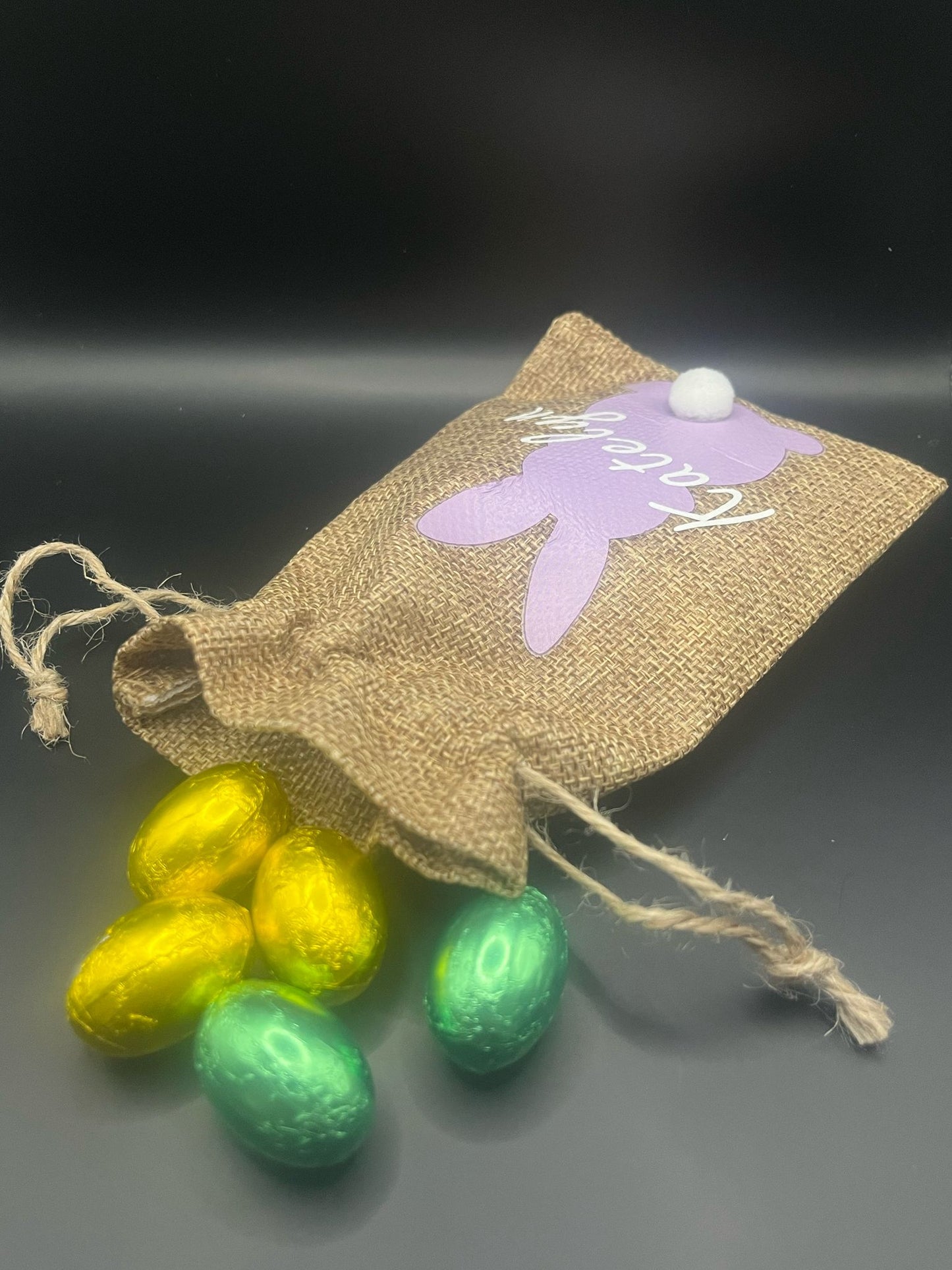 Personalised Mini Linen Drawstring Gift Bags