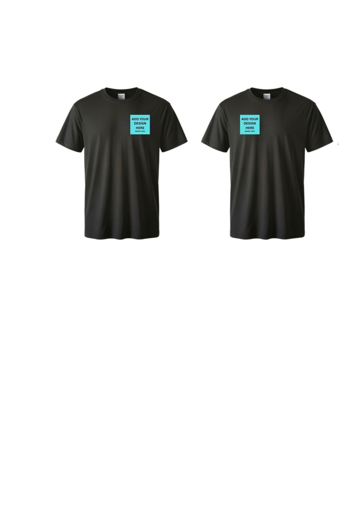 Short Sleeve T-shirt with small chest logo (DTF)