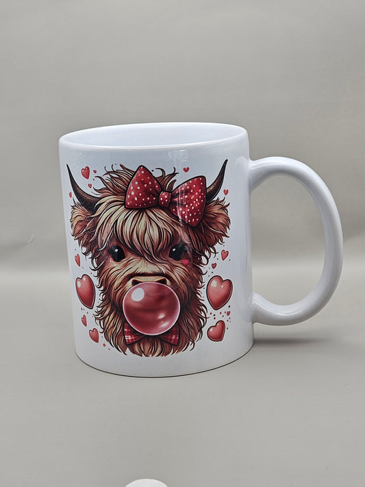 Highland cow mug