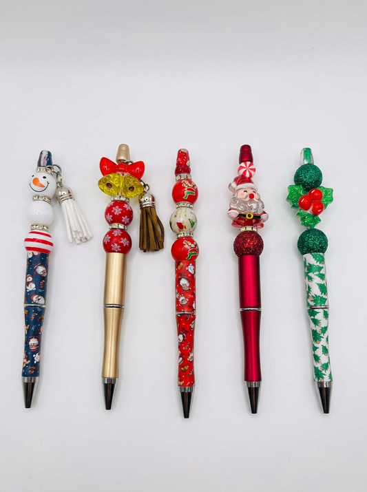 Christmas beaded pen