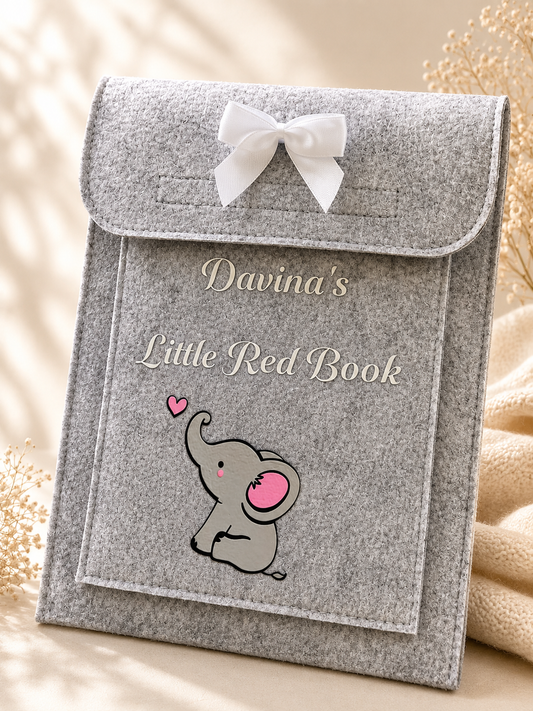 Personalised Baby's Red Book Bag