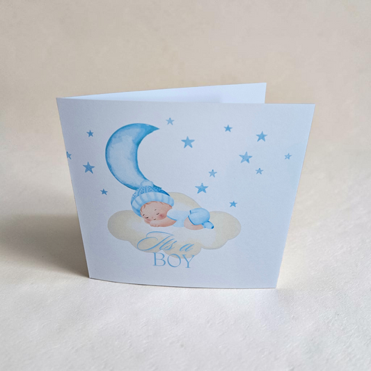 Gender Reveal Cards - New Baby - It's a boy, It's a girl - Baby Shower card