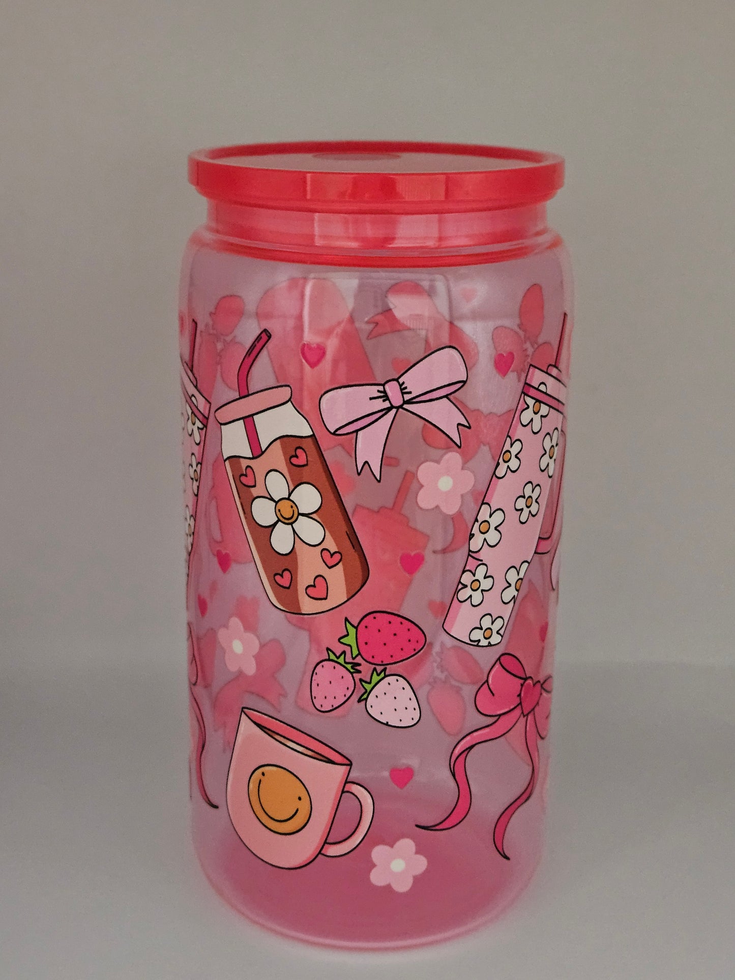 16oz Bow & Tumbler design libby can