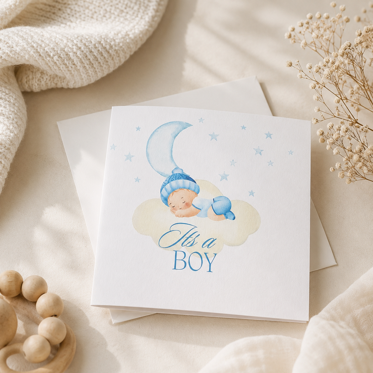 Gender Reveal Cards - New Baby - It's a boy, It's a girl - Baby Shower card