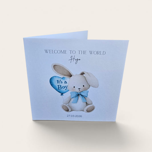 Gender Reveal Cards - Personalised - New Baby - It's a boy, It's a girl - Baby Shower  card