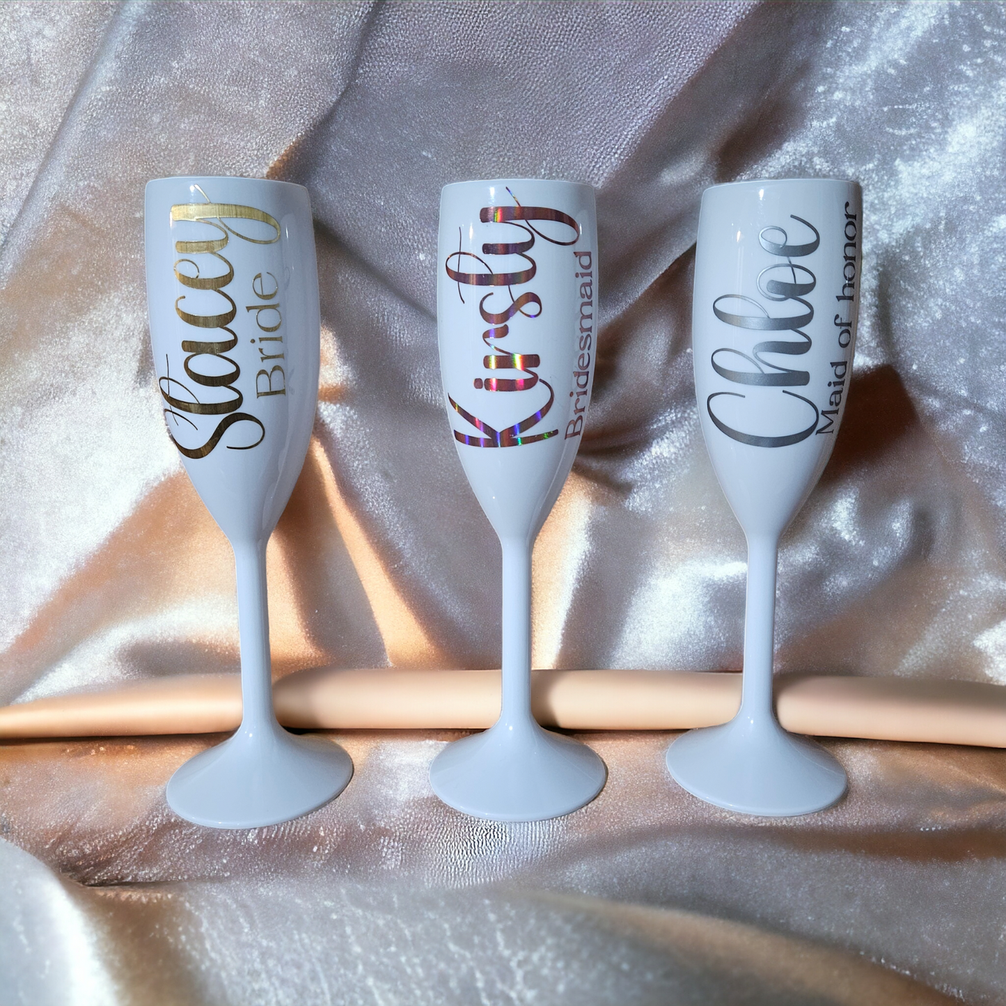 Plastic Champagne flutes