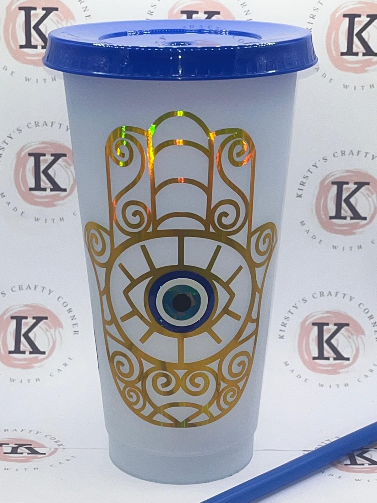 Evil Eye Colour changing cold cup