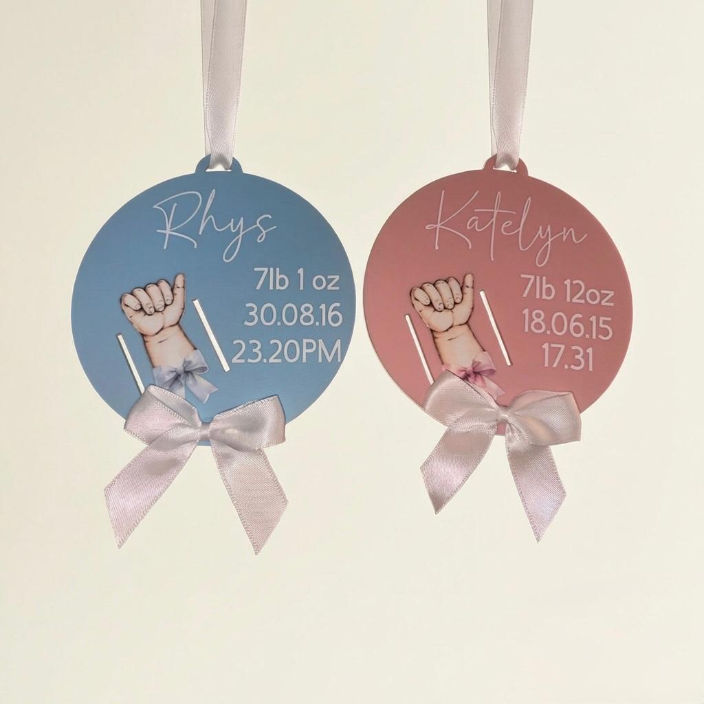 Personalised Baby Hospital Band Holder