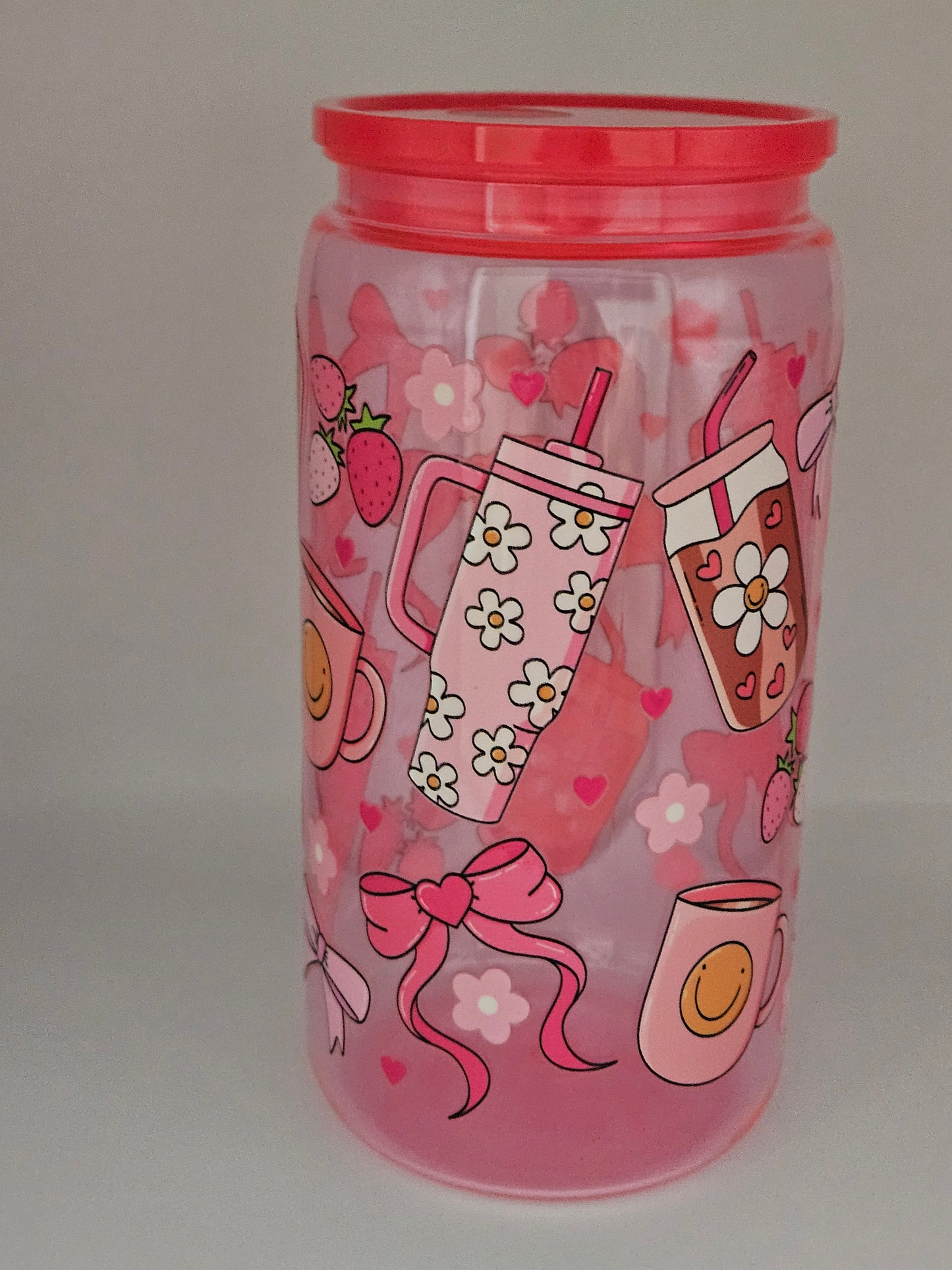 16oz Bow & Tumbler design libby can