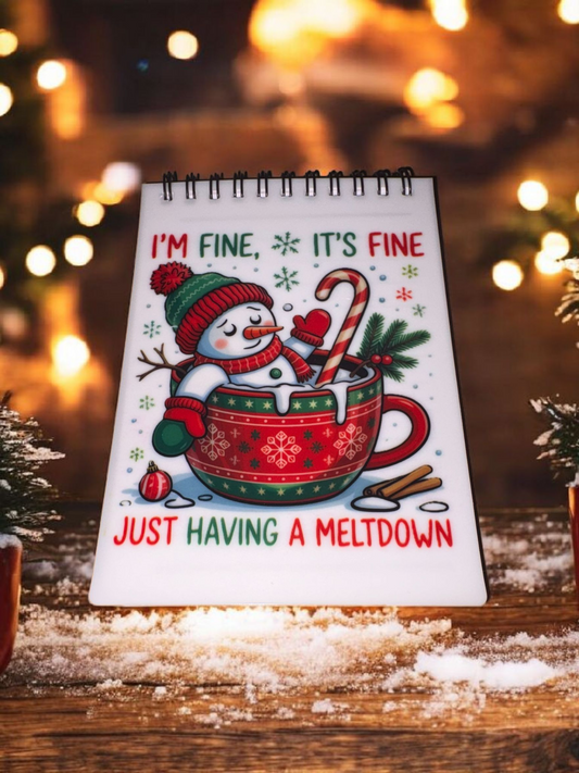 A6 Just having a melt down notepad