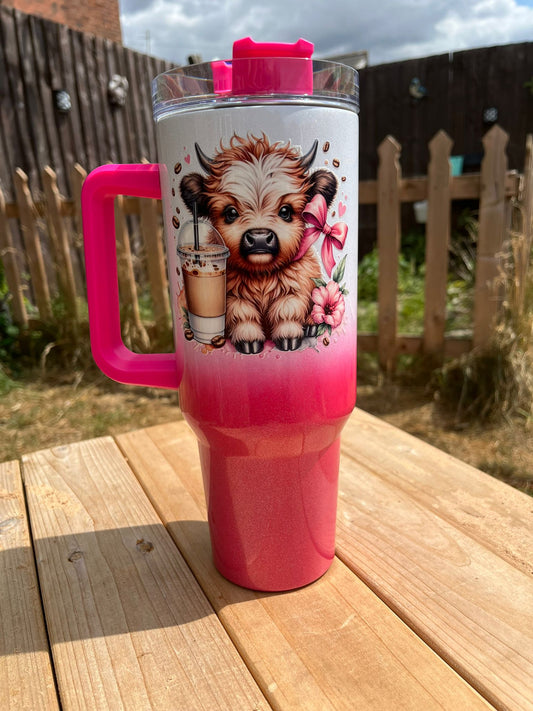 40oz Highland Cow Tumbler