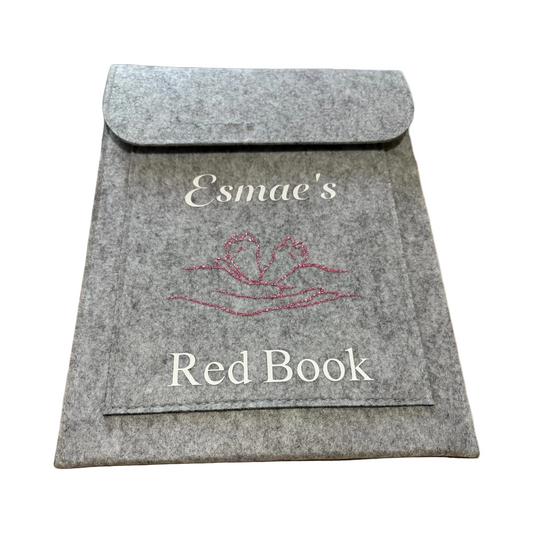Personalised Baby's Red Book Bag