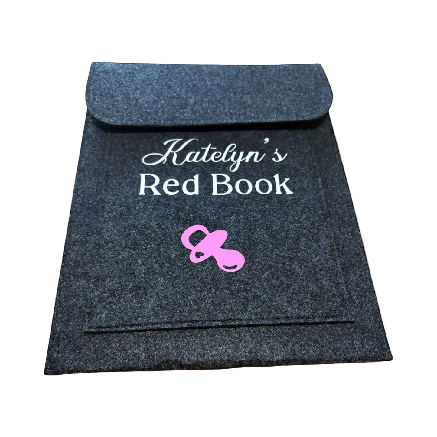 Personalised Baby's Red Book Bag