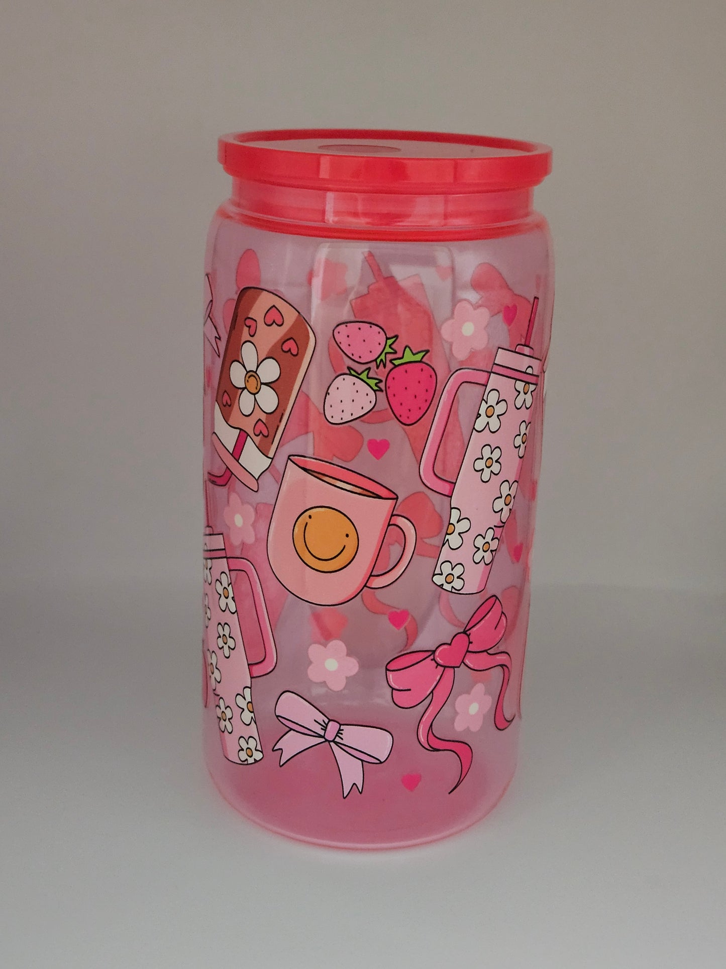 16oz Bow & Tumbler design libby can