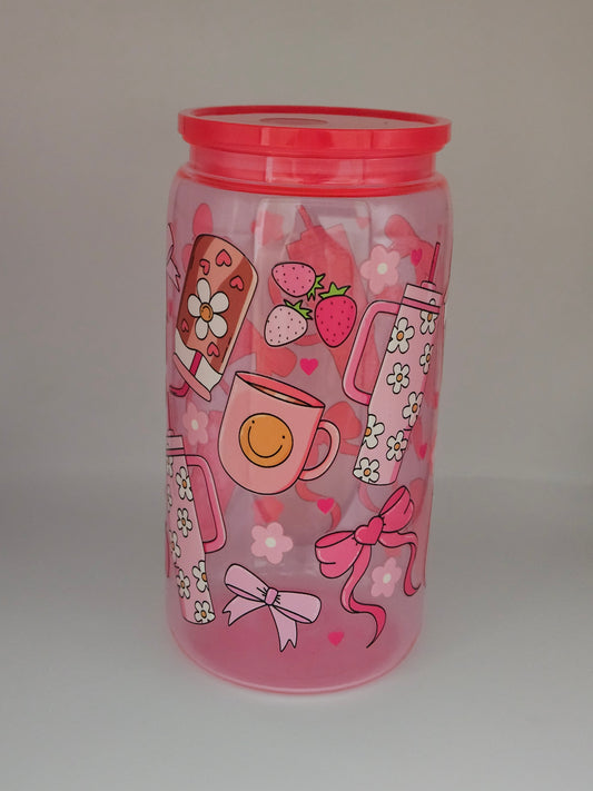 16oz Bow & Tumbler design libby can