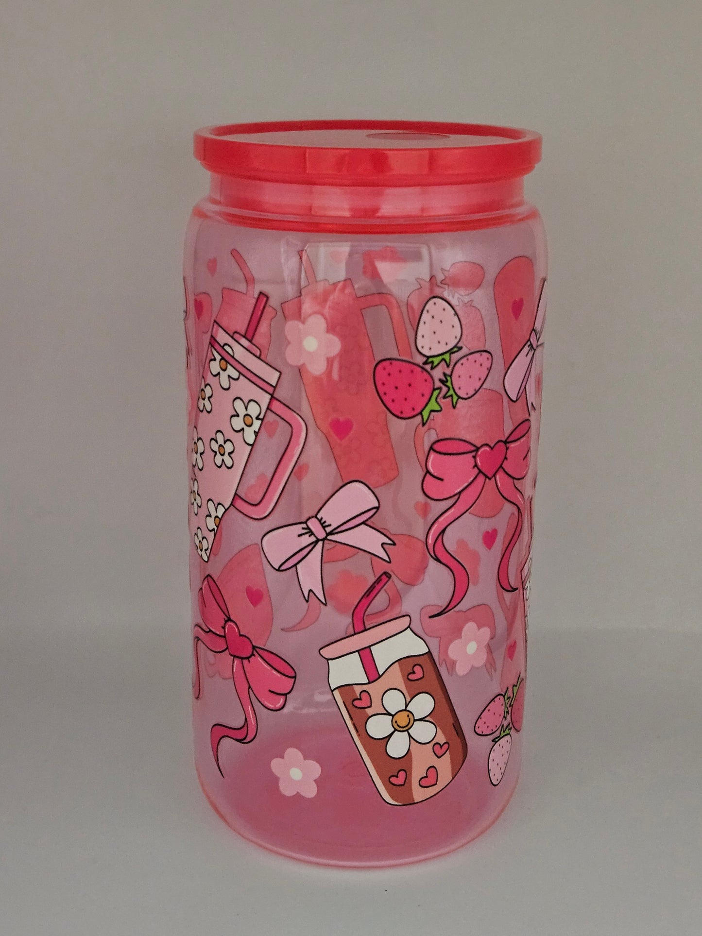 16oz Bow & Tumbler design libby can