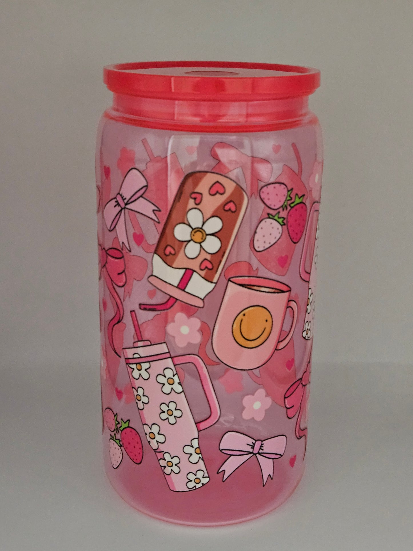 16oz Bow & Tumbler design libby can