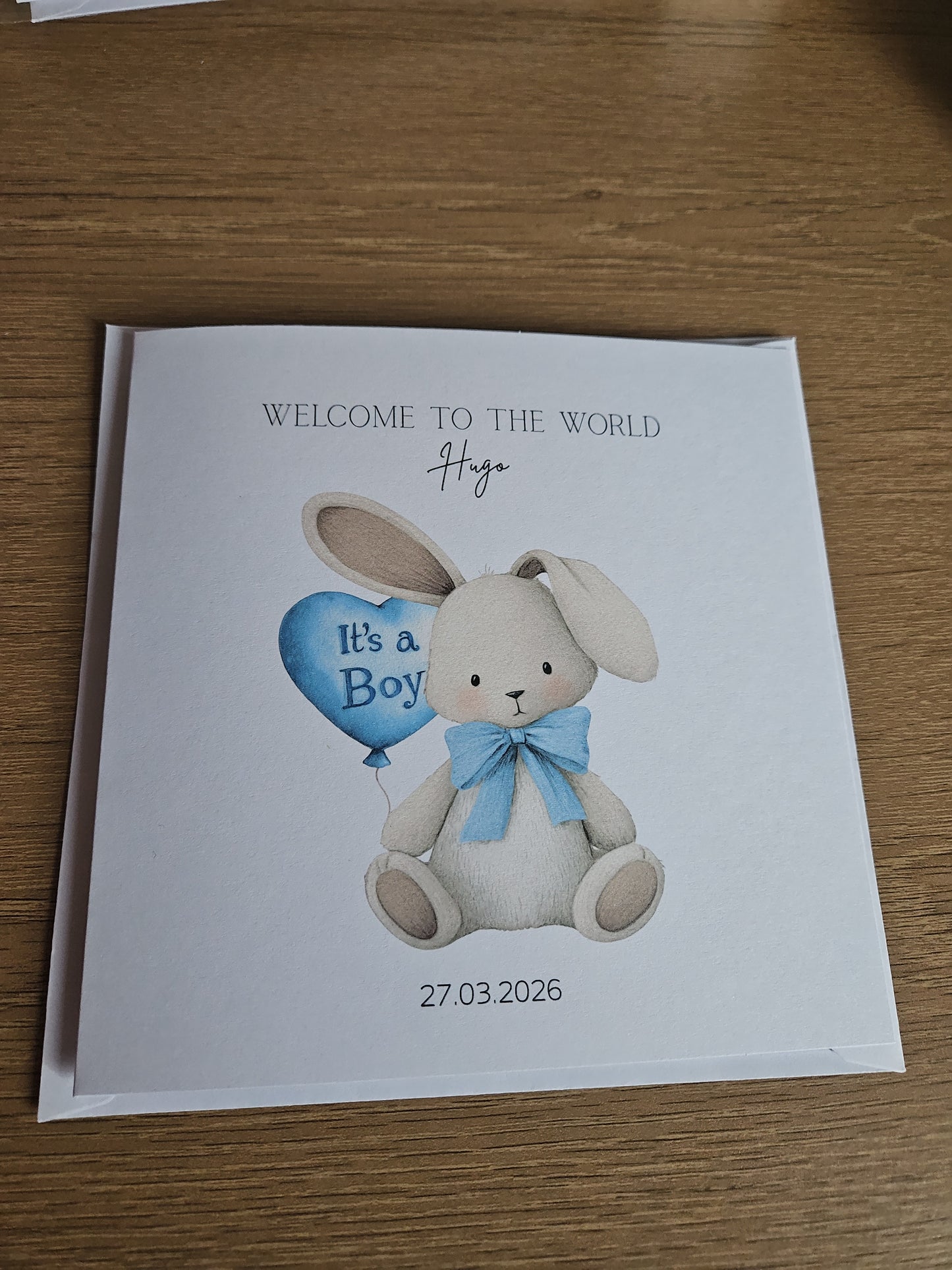 Gender Reveal Cards - Personalised - New Baby - It's a boy, It's a girl - Baby Shower  card