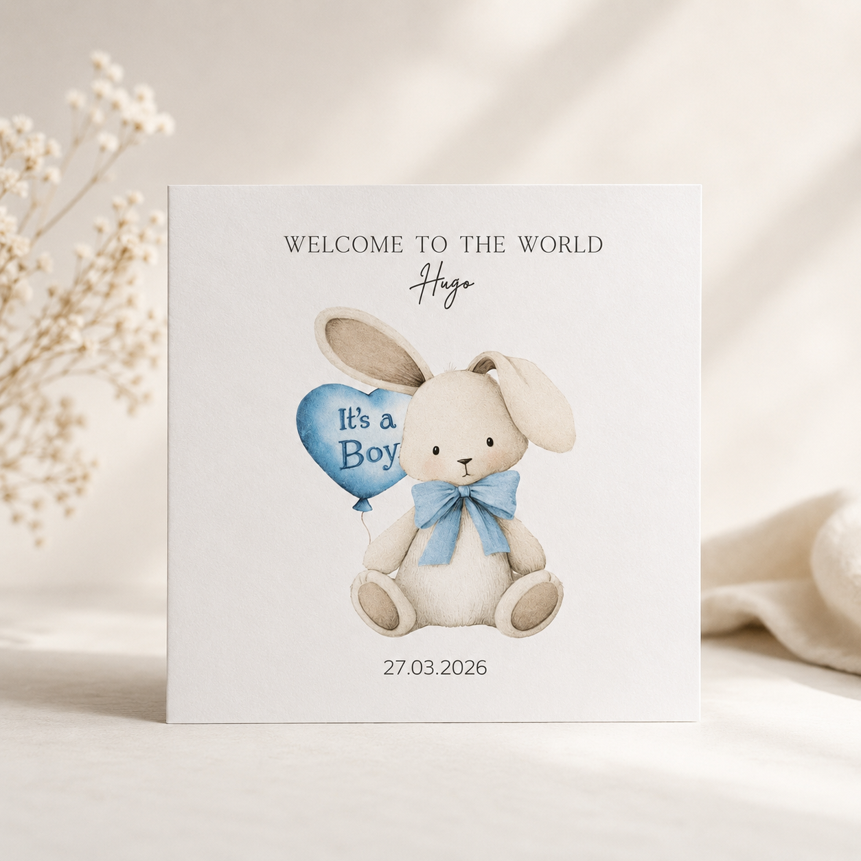 Gender Reveal Cards - Personalised - New Baby - It's a boy, It's a girl - Baby Shower  card