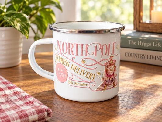 North pole 12oz Enamel Mug